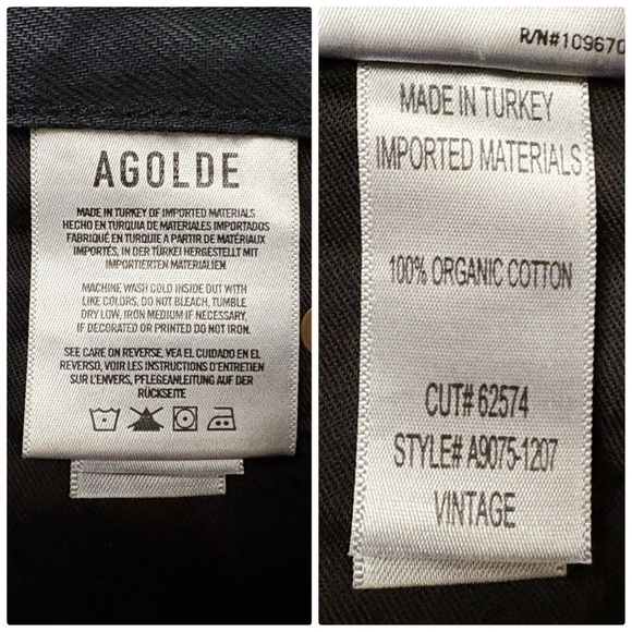 NWOT Agolde High Rise Vintage Boot Jeans in Percolate‎ - Picture 11 of 11